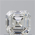 Natural Diamond 0.90 Carats, Asscher with  Cut, J Color, VS2 Clarity and Certified by GIA