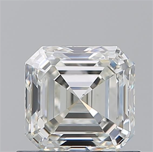 Picture of Natural Diamond 0.90 Carats, Asscher with  Cut, J Color, VS2 Clarity and Certified by GIA