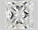 Natural Diamond 0.53 Carats, Princess with  Cut, E Color, VVS1 Clarity and Certified by GIA