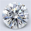 Natural Diamond 2.50 Carats, Round with Excellent Cut, F Color, VS2 Clarity and Certified by GIA