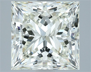 Foto Diamante Natural 3.01 quilates, Princesa , Color J, claridad VVS1 y certificado IGI de