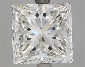 Picture of Natural Diamond 4.01 Carats, Princess with  Cut, I Color, VVS2 Clarity and Certified by GIA