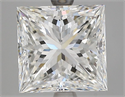 Natural Diamond 4.01 Carats, Princess with  Cut, I Color, VVS2 Clarity and Certified by GIA