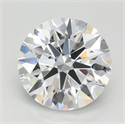 Lab Grown Diamond 0.90 Carats, Round with Ideal Cut, D Color, IF Clarity and Certified by IGI