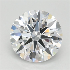 Picture of Lab Grown Diamond 0.90 Carats, Round with Ideal Cut, D Color, IF Clarity and Certified by IGI