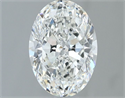 Natural Diamond 1.00 Carats, Oval with  Cut, G Color, VS1 Clarity and Certified by IGI
