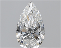 Natural Diamond 0.71 Carats, Pear with  Cut, E Color, VS2 Clarity and Certified by GIA