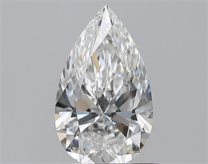Picture of Natural Diamond 0.71 Carats, Pear with  Cut, E Color, VS2 Clarity and Certified by GIA