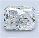 Diamante Natural 4.01 quilates, Radiante , Color F, claridad VVS1 y certificado GIA