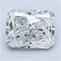 Natural Diamond 4.01 Carats, Radiant with  Cut, F Color, VVS1 Clarity and Certified by GIA