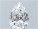 Diamante Natural 0.80 quilates, De pera , Color F, claridad VVS2 y certificado GIA