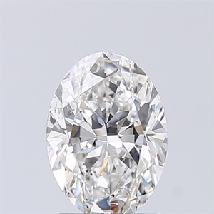 Picture of Natural Diamond 1.35 Carats, Oval with  Cut, F Color, SI2 Clarity and Certified by GIA