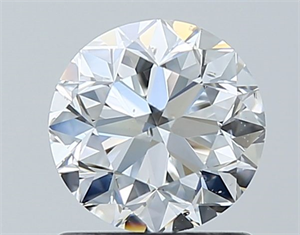 Picture of Natural Diamond 1.00 Carats, Round with Very Good Cut, E Color, SI1 Clarity and Certified by GIA