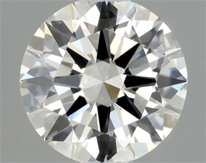 Picture of Natural Diamond 0.40 Carats, Round with Excellent Cut, H Color, VVS1 Clarity and Certified by GIA