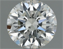 Natural Diamond 0.70 Carats, Round with Excellent Cut, J Color, SI1 Clarity and Certified by IGI