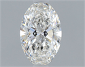 Natural Diamond 0.58 Carats, Oval with  Cut, G Color, VVS2 Clarity and Certified by GIA