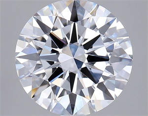 Picture of Lab Grown Diamond 2.75 Carats, Round with Excellent Cut, E Color, IF Clarity and Certified by IGI