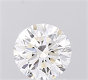 Lab Grown Diamond 1.26 Carats, Round with Ideal Cut, D Color, VVS1 Clarity and Certified by IGI