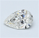 Natural Diamond 0.90 Carats, Pear with  Cut, G Color, SI1 Clarity and Certified by GIA