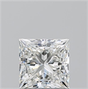 Natural Diamond 1.02 Carats, Princess with  Cut, H Color, IF Clarity and Certified by GIA