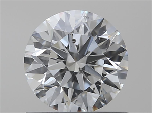 Picture of Natural Diamond 0.61 Carats, Round with Excellent Cut, G Color, SI1 Clarity and Certified by GIA