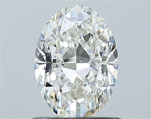 Picture of Natural Diamond 0.90 Carats, Oval with  Cut, I Color, VVS1 Clarity and Certified by GIA