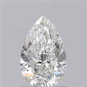 Picture of Natural Diamond 1.02 Carats, Pear with  Cut, H Color, SI1 Clarity and Certified by GIA