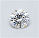 Diamante Natural 0.50 quilates, Redondo , Color F, claridad VVS2 y certificado GIA