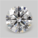 Lab Grown Diamond 1.02 Carats, Round with Ideal Cut, D Color, VVS2 Clarity and Certified by IGI
