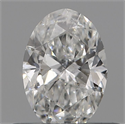 Natural Diamond 0.19 Carats, Oval with  Cut, F Color, SI2 Clarity and Certified by GIA