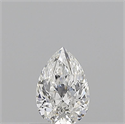 Diamante Natural 0.50 quilates, De pera , Color F, claridad VVS2 y certificado GIA
