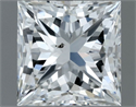 Diamante Natural 0.51 quilates, Princesa , Color H, claridad SI1 y certificado GIA