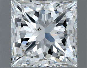 Foto Diamante Natural 0.51 quilates, Princesa , Color H, claridad SI1 y certificado GIA de