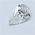 Diamante Natural 5.07 quilates, De pera , Color F, claridad VS2 y certificado GIA