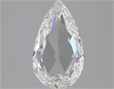 Natural Diamond 1.62 Carats, Pear with  Cut, F Color, IF Clarity and Certified by GIA