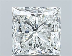 Picture of Natural Diamond 1.01 Carats, Princess with  Cut, H Color, VVS1 Clarity and Certified by GIA