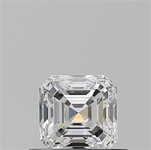Foto Diamante Natural 0.50 quilates, Asscher , Color F, claridad IF y certificado GIA de