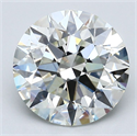 Natural Diamond 3.60 Carats, Round with Excellent Cut, I Color, VS1 Clarity and Certified by GIA