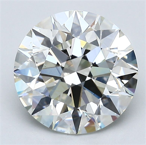 Picture of Natural Diamond 3.60 Carats, Round with Excellent Cut, I Color, VS1 Clarity and Certified by GIA