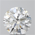 Natural Diamond 3.02 Carats, Round with Excellent Cut, F Color, SI1 Clarity and Certified by GIA