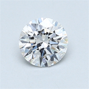 Picture of 0.72 Carats, Round Diamond with Excellent Cut, E Color, SI2 Clarity and Certified by GIA