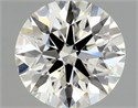 Natural Diamond 0.70 Carats, Round with Excellent Cut, K Color, IF Clarity and Certified by GIA