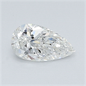 Natural Diamond 0.40 Carats, Pear with  Cut, G Color, VS2 Clarity and Certified by GIA