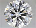 Lab Grown Diamond 7.07 Carats, Round with Ideal Cut, F Color, VVS2 Clarity and Certified by IGI