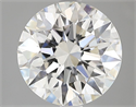 Del inventario de diamantes de laboratorio, 2.51 quilates, Redondo , Color F, claridad VVS2 y certificado IGI