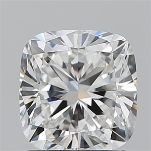 Foto Diamante Natural 1.50 quilates, Del cojín , Color G, claridad VVS2 y certificado GIA de