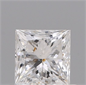 Natural Diamond 0.50 Carats, Princess with  Cut, E Color, SI2 Clarity and Certified by IGI