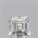 Natural Diamond 0.50 Carats, Asscher with  Cut, H Color, VS2 Clarity and Certified by GIA