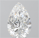 Diamante Natural 3.51 quilates, De pera , Color D, claridad VS2 y certificado GIA