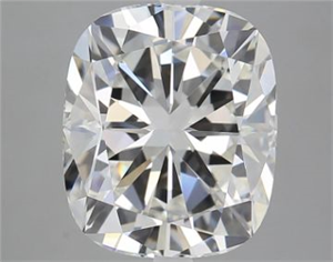 Foto Diamante Natural 5.35 quilates, Del cojín , Color H, claridad IF y certificado GIA de